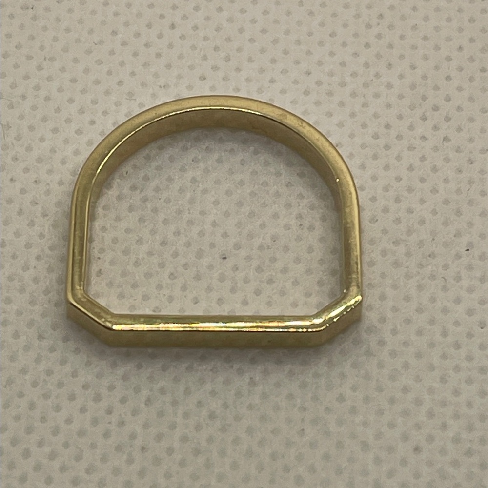 Miansai Gold Vermeil Thin Hex Ring